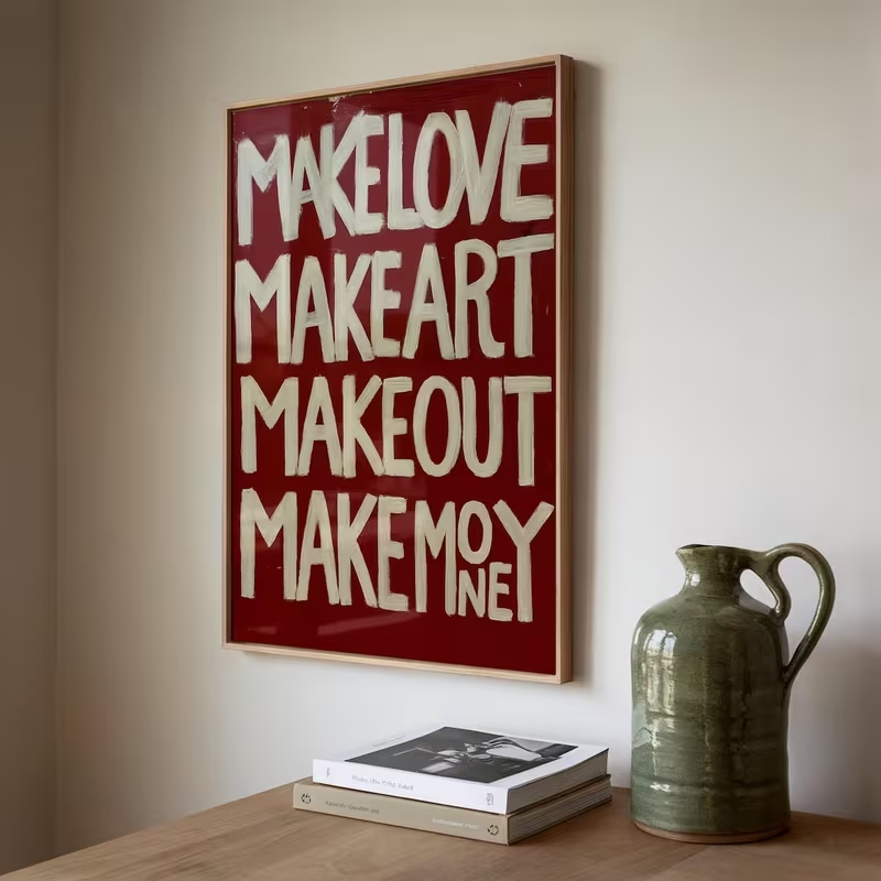 Modern,Retro Self Made Love Ki - Interior Design Living Room recension och pris