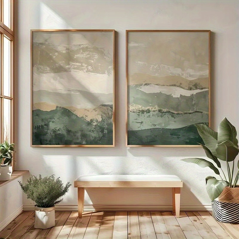 2pcs/set Wabi Sabi Abstract Ge - Abstract Canvas Set recension och pris