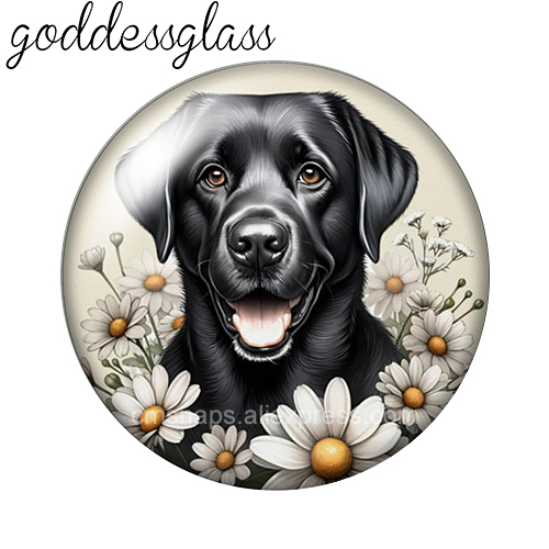 Cute Dogs Among the Flowers Sh - Vase Decor recension och pris