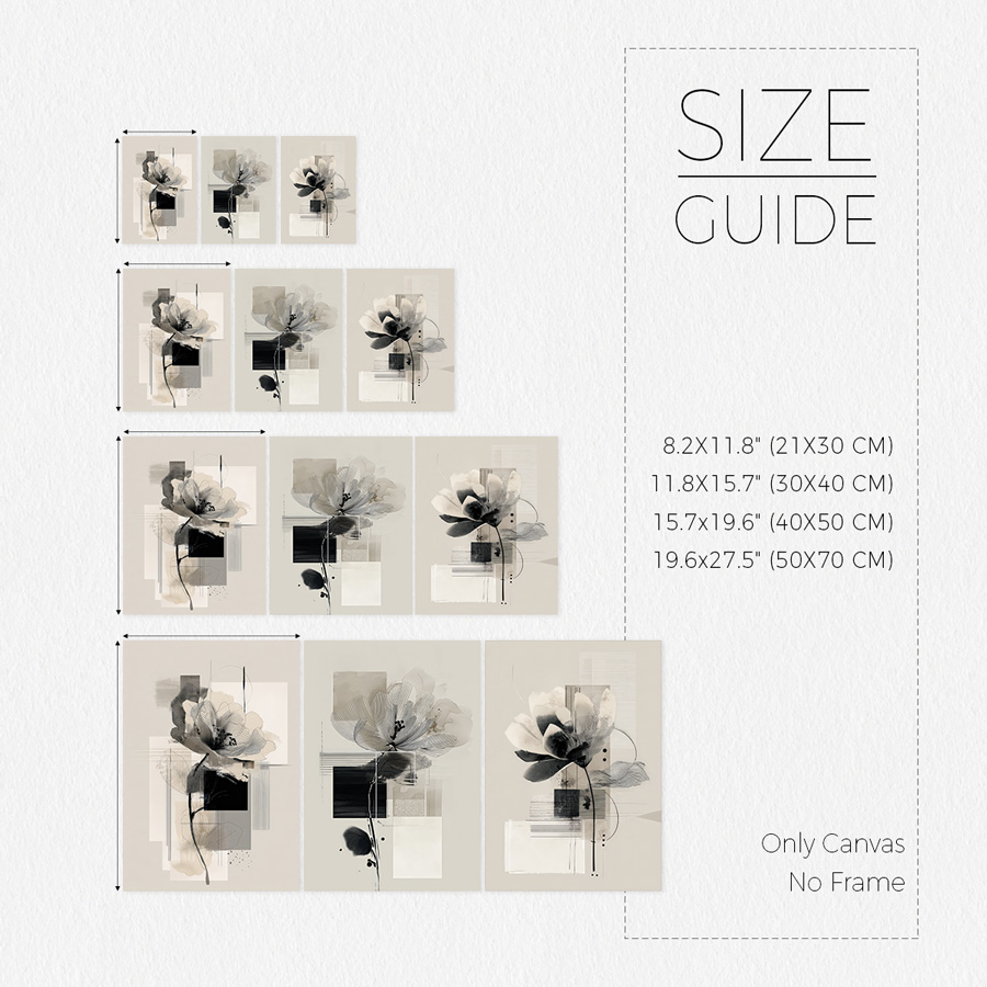 3pcs/Set frameless  , Abstract - Abstract Canvas Set recension och pris