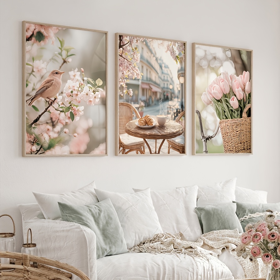 3pcs/set Romantic Paris Street - Abstract Canvas Set recension och pris
