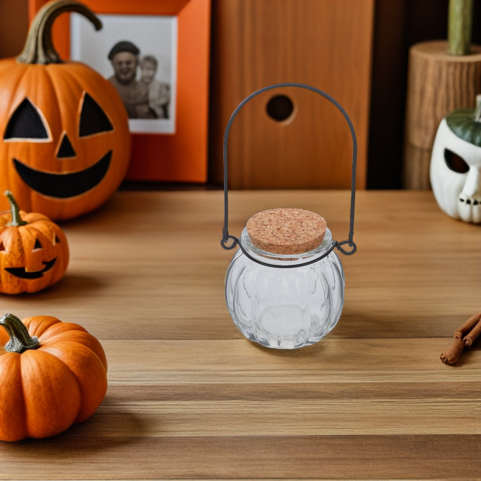4Pcs Hanging Clear Glass Pumpk - Vase Decor recension och pris