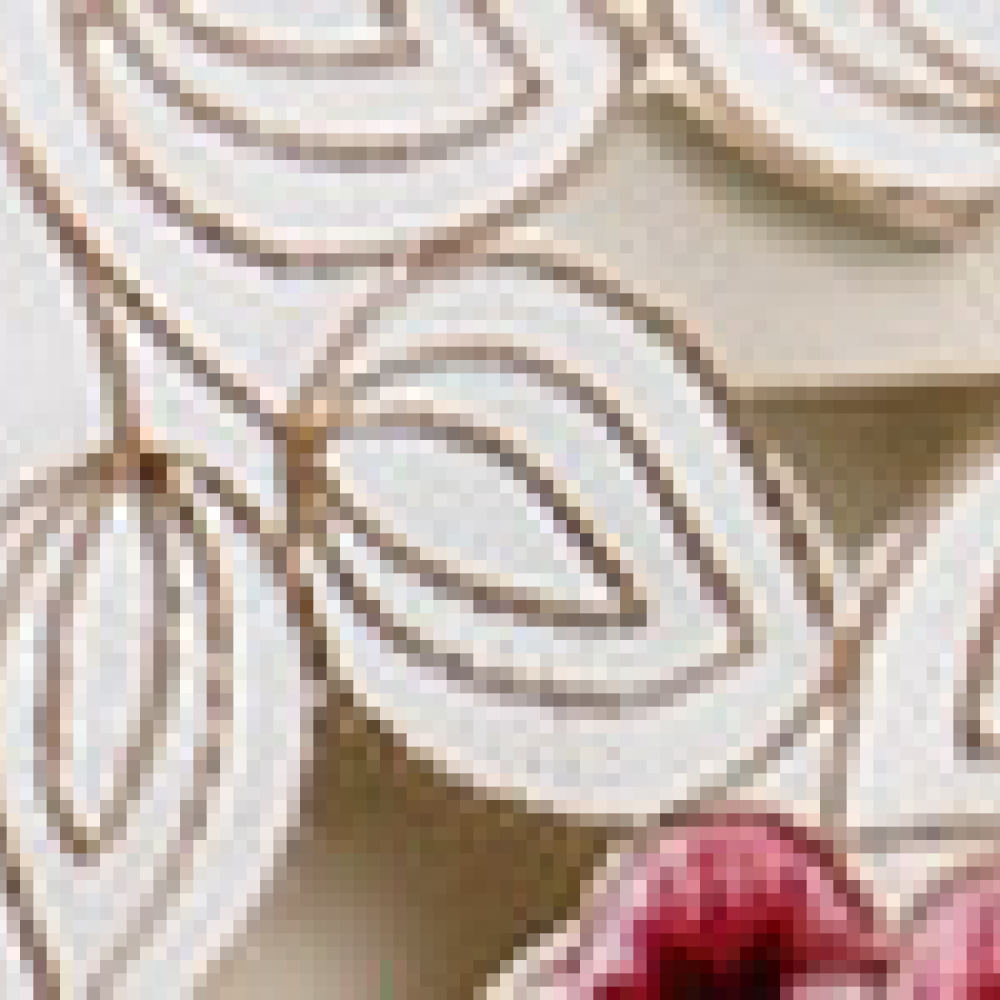 Elegant Floral Embroidered Tab - Table Runner recension och pris