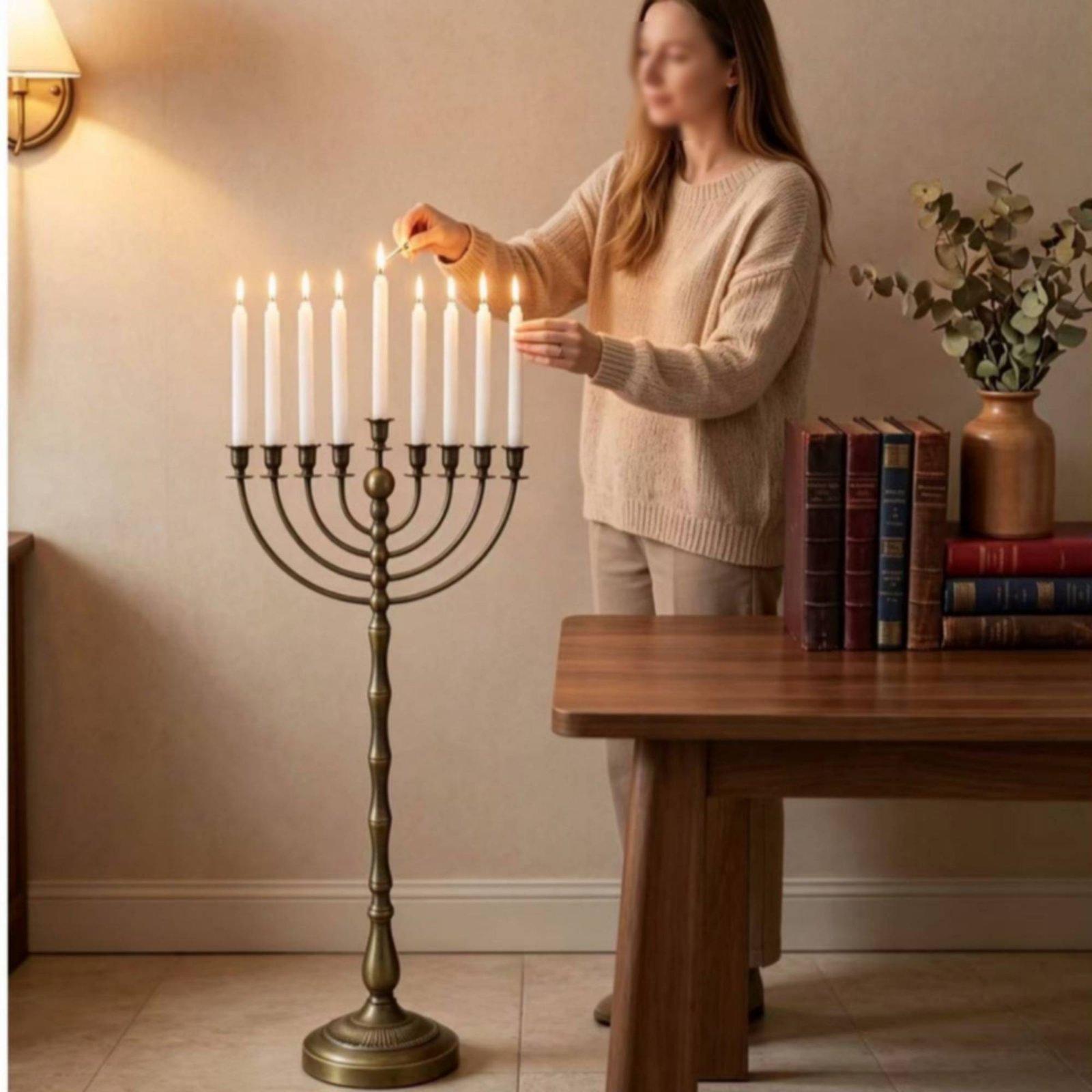 Tall Bronze Candelabra Floor S - Candle Holder Decor recension och pris