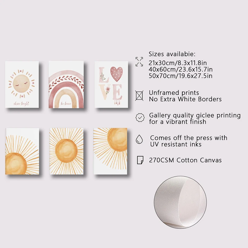 3pcs frameless Canvas Painting - Abstract Canvas Set recension och pris