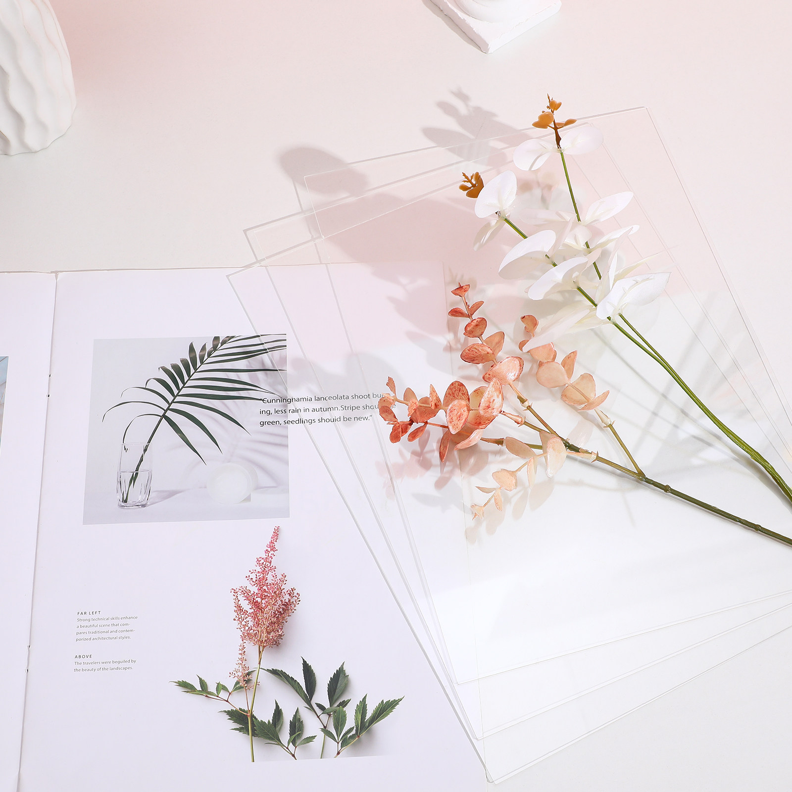 10Pcs Clear Plastic Sheets A4  - Picture Frame recension och pris