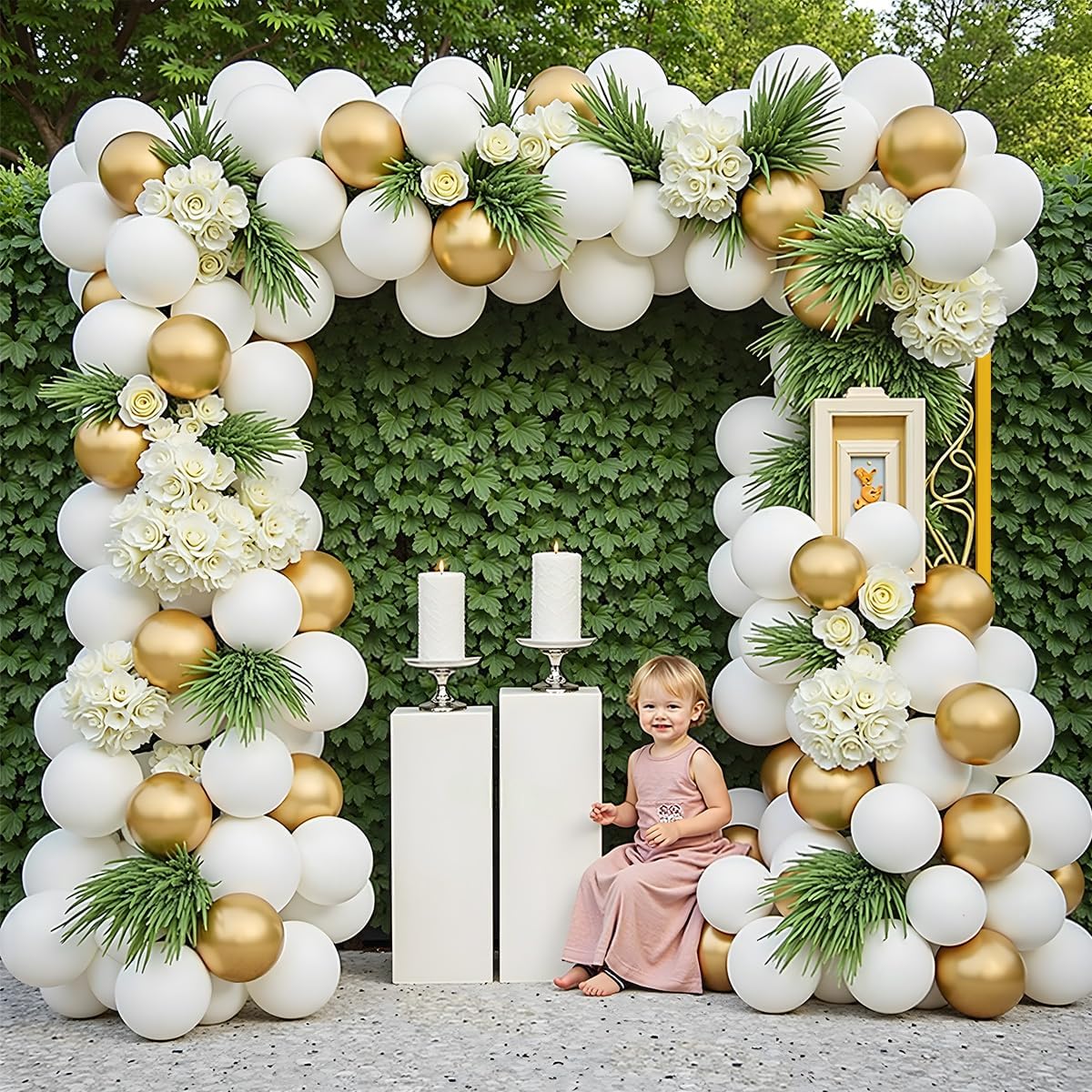Gold Metal Square Backdrop Sta - Picture Frame recension och pris